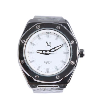 Black Men Quartz Watch Custom Logo For Promotion Stock Item