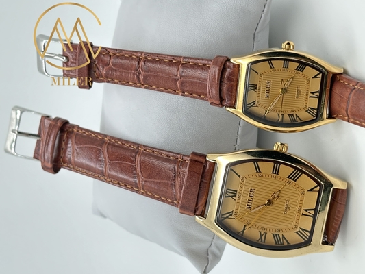 Modern Design Couple Watch Logo Customize Quartz Wristwatch for Adult