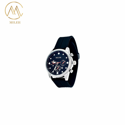 Factory Custom Logo Luxury Quartz Silicone Sport Strap Wrist Watch