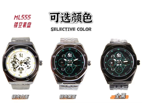 Elegant Waterproof Light Watch Stylish Leather Band Quartz Watch