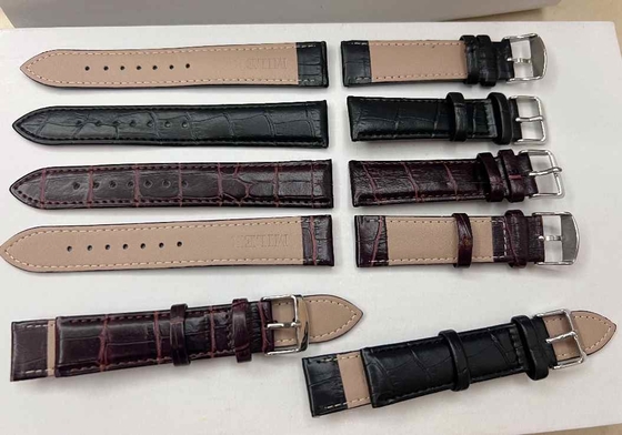 Classic Quartz Watch Strap Spare Parts Watch Leather Strap Replacement