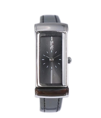 Laser Engraved Leather Strap Watch Quartz Movement Personalized With Logo Case Back