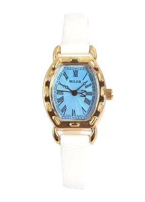 Stylish 30 Meters Water Resistant Quartz Wrist Watch / Leather Strap Quartz Watch with Engraved Logo