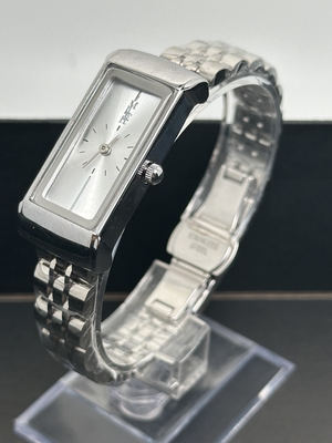 Silver Dial Analog Wrist Watch Stainless Steel With Date Display And Luminous Hands