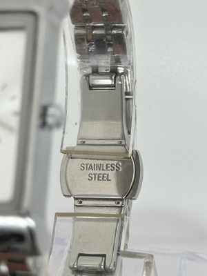 Silver Dial Analog Wrist Watch Stainless Steel With Date Display And Luminous Hands