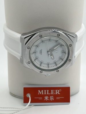 30 Meters Water Resistant Wrist Watches With Silicone Strap Chronograph Date Display