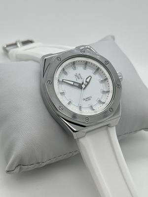 30 Meters Water Resistant Wrist Watches With Silicone Strap Chronograph Date Display