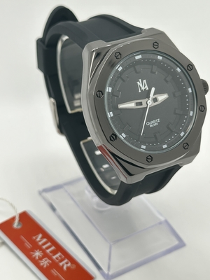 Luminous Hands Silicon Strap Watch Quartz Movement With 20mm Band