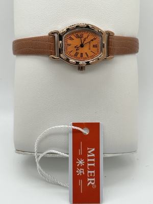 Miler 222 Model  Quartz Leather Strap Watch With Customized Logo