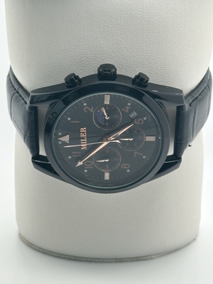 Stylish Water Resistant Quartz Light Watch Black Band Trendy Watch For Ladies