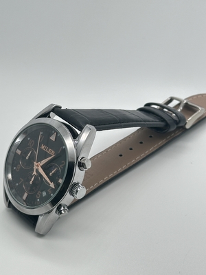 Stylish Water Resistant Quartz Light Watch Black Band Trendy Watch For Ladies