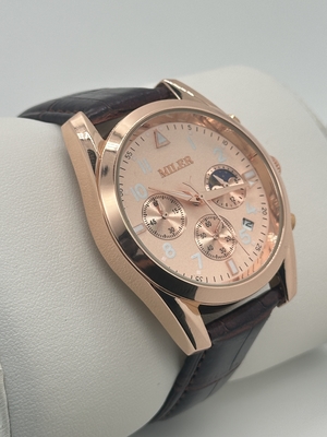 Durable Quartz Stainless Steel Quartz Watch With Luminous Hands Date Display Buckle Clasp