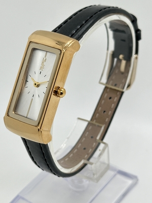 Customizable Precise Leather Strap Quartz Watch With Personalized Engraved Quote