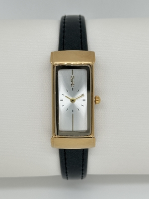 Customizable Precise Leather Strap Quartz Watch With Personalized Engraved Quote