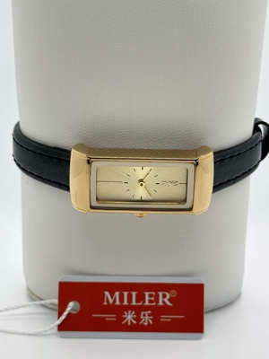 Fashion Genuine Leather Water Resistant Wrist Watch Single Dial Wrist Quartz Watch