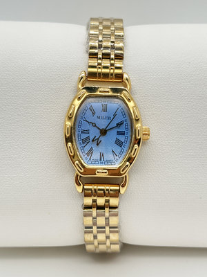 Womens Stainless Steel Strap Watch Quartz Watch With Deployment Buckle Date Display
