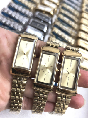 Fashion Men Silver Timepiece Stainless steel Strap Quartz Wristwatches