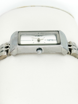 Fashion Men Silver Timepiece Stainless steel Strap Quartz Wristwatches