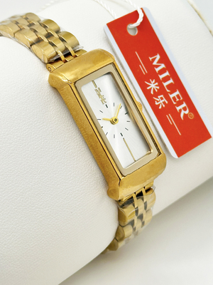 China Supplier Fashion Shape Chain Watches for Women 2024 Business Watch
