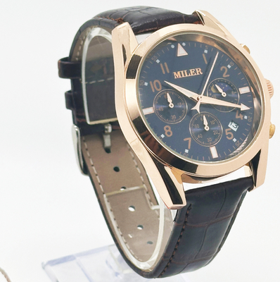 Classic Luxury Men Quartz Watch Waterproof Round Fashionable Mens Watches