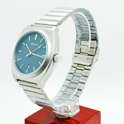 18mm Classic Stainless Steel Strap Watch Water Resistant To 30m With Luminous Hands