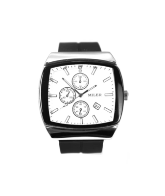 Men's Quartz Wristwatch Water Resistant With Leather Band