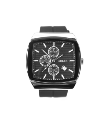 Men's Quartz Wristwatch Water Resistant With Leather Band