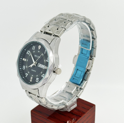 Stainless Steel Strap Watch Water-Resistant and Functional for All Ages
