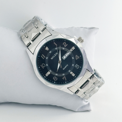 Stainless Steel Strap Watch Water-Resistant and Functional for All Ages