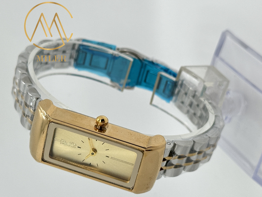 Waterproof Coaches Ladies Quartz Wristwatch With Hook Buckle Leather Band