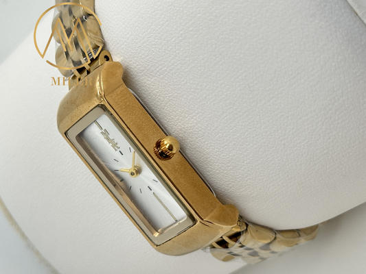 Modern Stainless Steel Strap Quartz Wrist Watch For Women 3ATM Waterproof