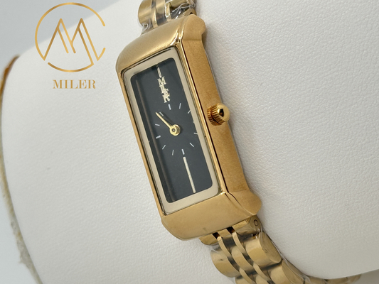 Sophisticated Lady Quartz Watch in Golden Dial and Gold And Silver Band