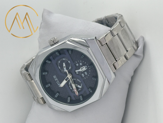 Diamond Type Case Shape Stainless Steel Strap Watch with Quartz Movement and Customized OEM LOGO