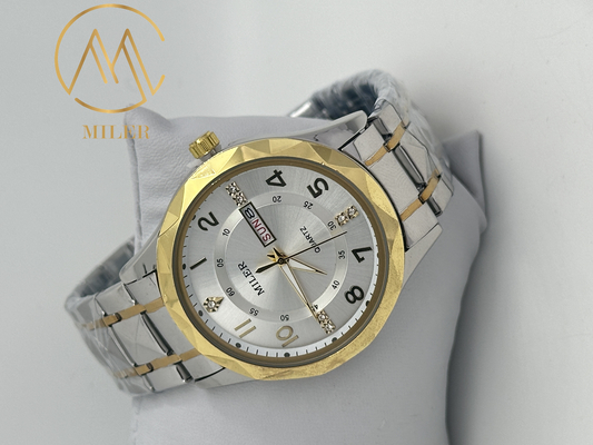 Classical Style Design Quartz Men's Watch with Waterproof Feature