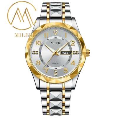 Classical Style Design Quartz Men's Watch with Waterproof Feature
