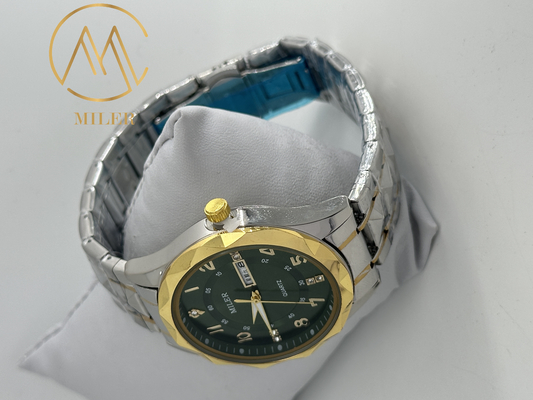 Factory Water-Resistant Stainless Steel Strap Watch With Digital Display And Quartz Movement For Kids