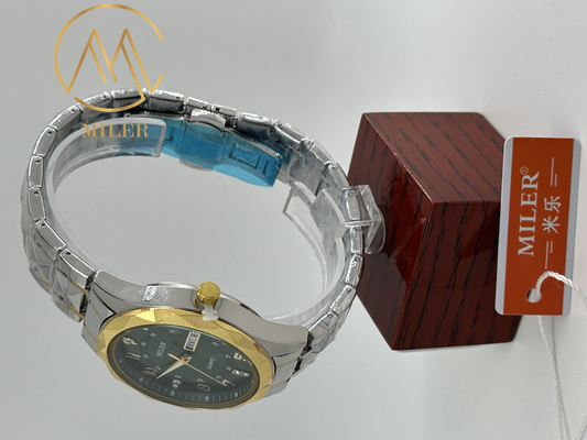 Factory Water-Resistant Stainless Steel Strap Watch With Digital Display And Quartz Movement For Kids