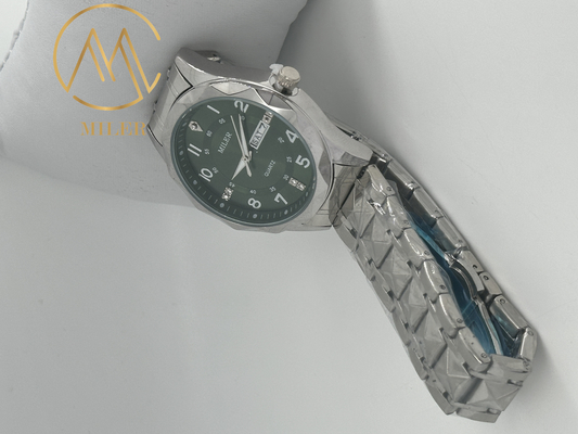 100 Meters Watch Stainless Steel Strap Watch With  Quartz Movement