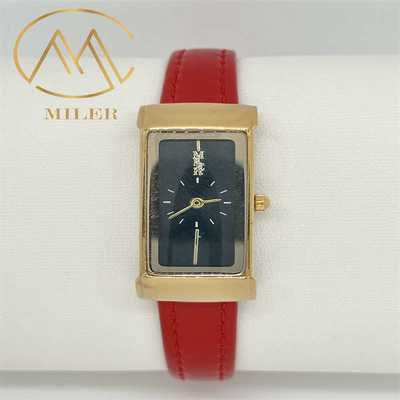 ML-111 Personalized Leather Strap Quartz Watch / Quartz Wrist Watch for Ages 18-45