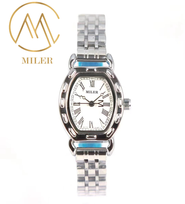 Logo Customized Oval Case Shaps Ml 222 Stainless Steel Strap Quartz Women Watch