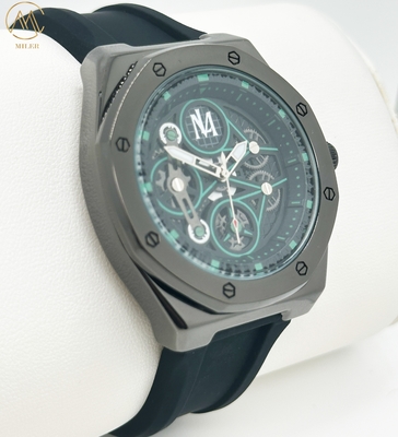 Minimalist Sport Silicone Wrist Watch Water Resistant Stainless Steel Case