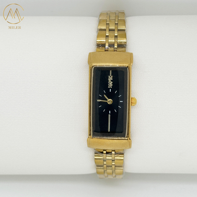 Custom Analog Lady Quartz Watch Silver And Golden Band Stainless Steel Quartz Watches