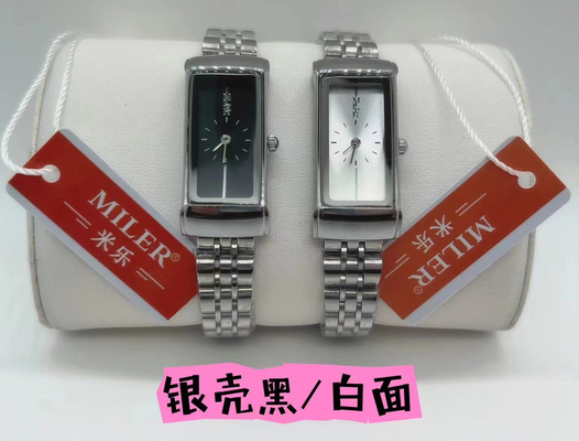 Classic Luminous Ladies Fashion Wrist Watches Stainless Steel With Buckle Closure