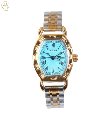 Custom Logo Quartz Wrist Watches Mixed With Gold And Silver