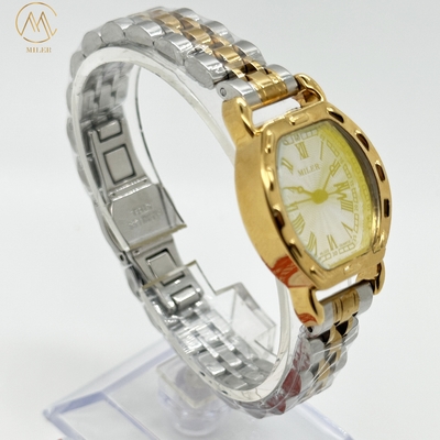 Custom Logo Quartz Wrist Watches Mixed With Gold And Silver