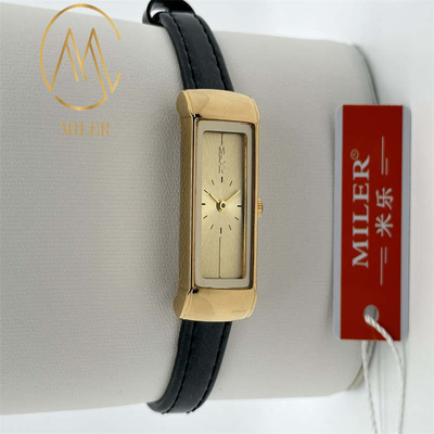 Fashion Design Women Quartz Wrist Watch Black / Red Band Color Special Features Waterproof