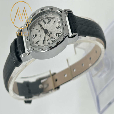 Timeless Elegance Leather Strap Quartz Watch Woman Watch