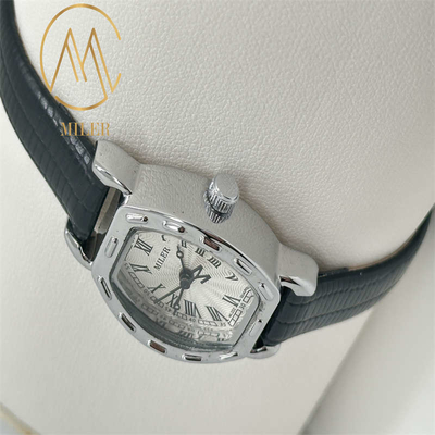 Customized LOGO Waterproof Quartz Wrist Watch For Women with Leather Strap