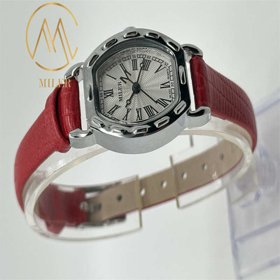 Timeless Elegance Leather Strap Quartz Watch Woman Watch