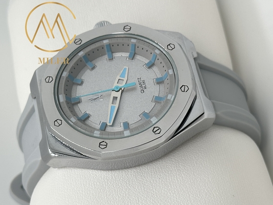 Silicone Strap Wristwatch Waterproof Quartz Multi-Function Watches
